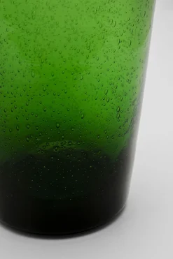 Wasserglas Bubbles Grün 14cm