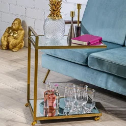 Wasserglas Diamond Gold Rim