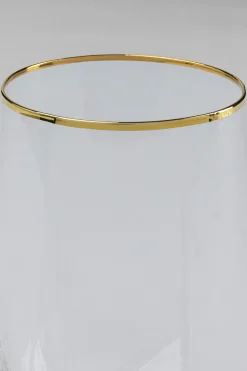 Wasserglas Diamond Gold Rim