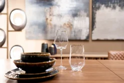 Wasserglas Diamond Gold Rim