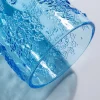 Wasserglas Ice Flowers Blau