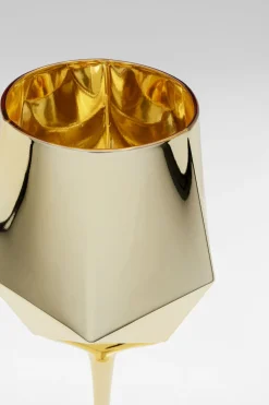 Weinglas Diamond Gold