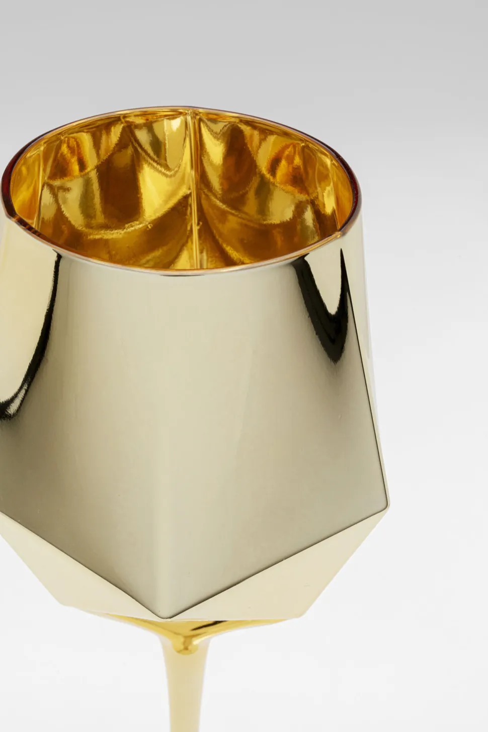 Weinglas Diamond Gold