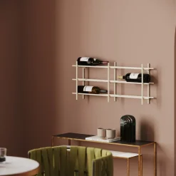 Weinregal Cape Town Greige 80x34cm