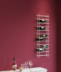 Weinregal Cape Town Hellgrau 45x136cm