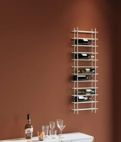 Weinregal Cape Town Hellgrau 45x136cm