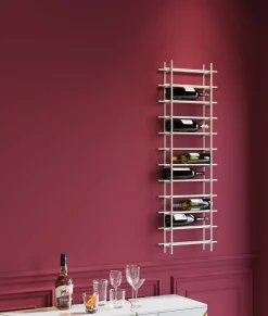 Weinregal Cape Town Hellgrau 45x136cm