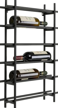 Weinregal Cape Town Schwarz 45x68cm