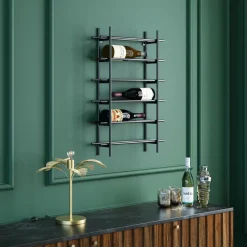 Weinregal Cape Town Schwarz 45x68cm