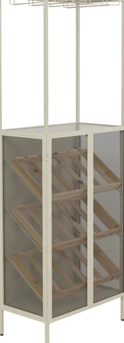 Weinregal Porto Bar Greige 60x170cm