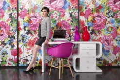 White Club Schreibtisch Snake 150x70cm