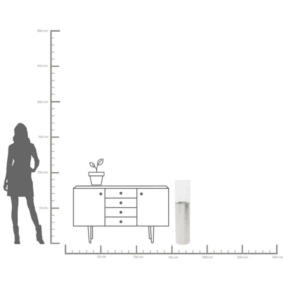 Windlicht Casablanca Alu 90cm